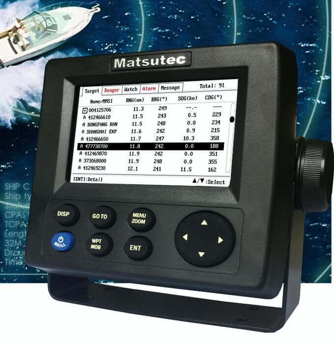 Matsutec HP_33A 4_3_ marine GPS AIS transponder